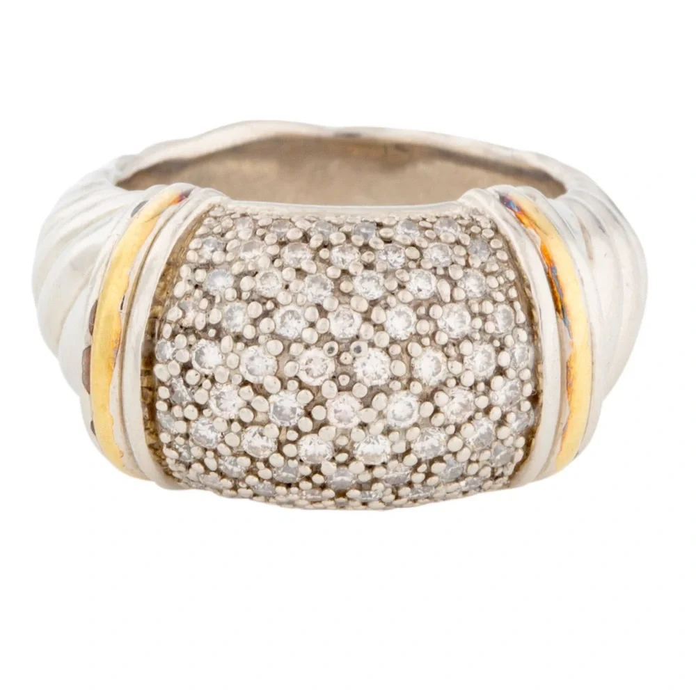 David Yurman Metro Diamond Ring 6.25 - Picture 1 of 6